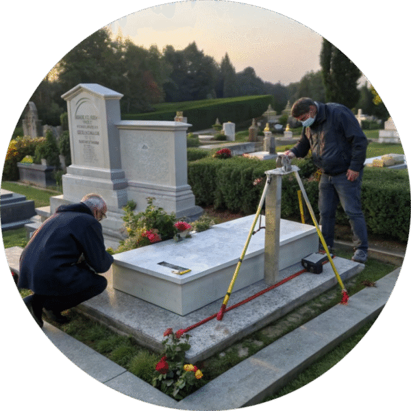 نصب سنگ قبر