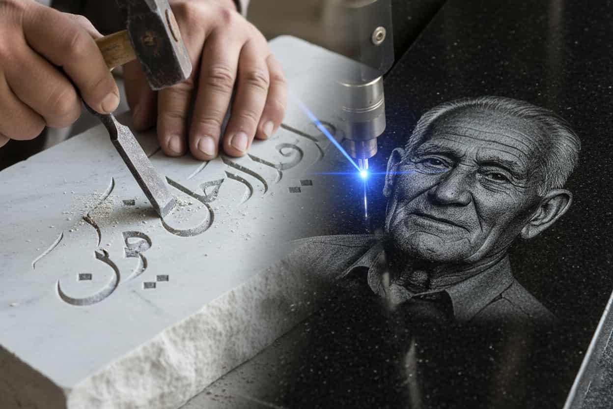 هزینه طراحی و حک نام روی سنگ مزار چقدر است؟