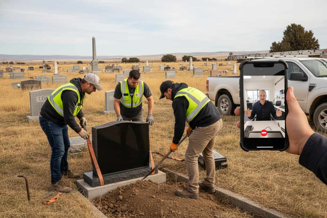 راهنمای کامل ارسال و نصب سنگ قبر در شهرستان ها-