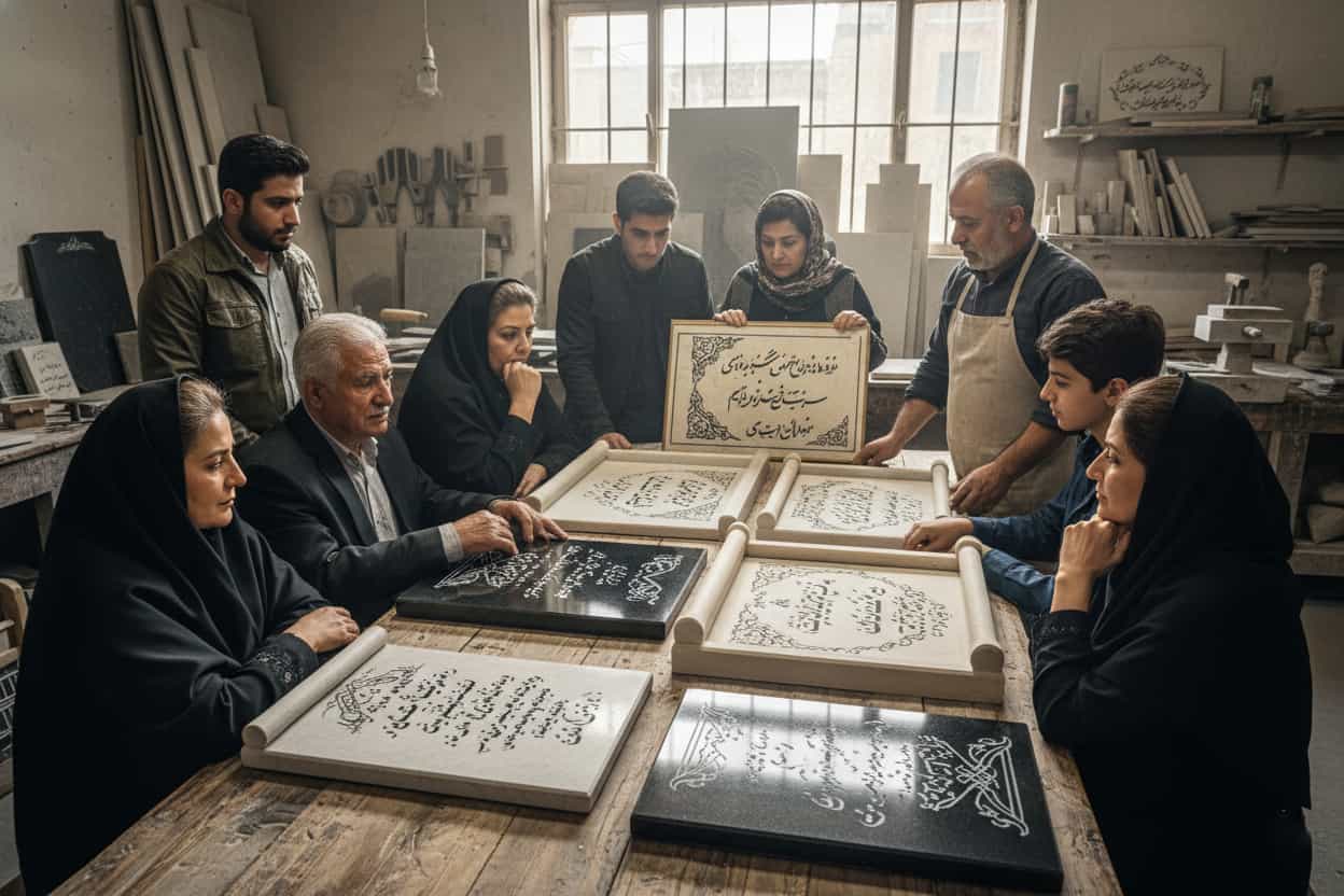 ویژگی ها و اصول طراحی سنگ قبر در فرهنگ اسلامی