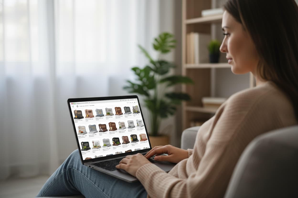 انتخاب متن و فونت و طراحی زیبایی برای سنگ مزار مذهبی