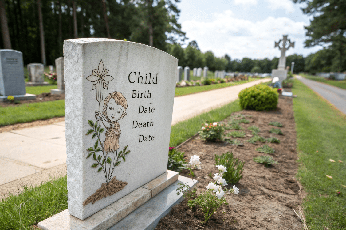 اهمیت ظرافت و معنویت در طراحی سنگ قبر کودک