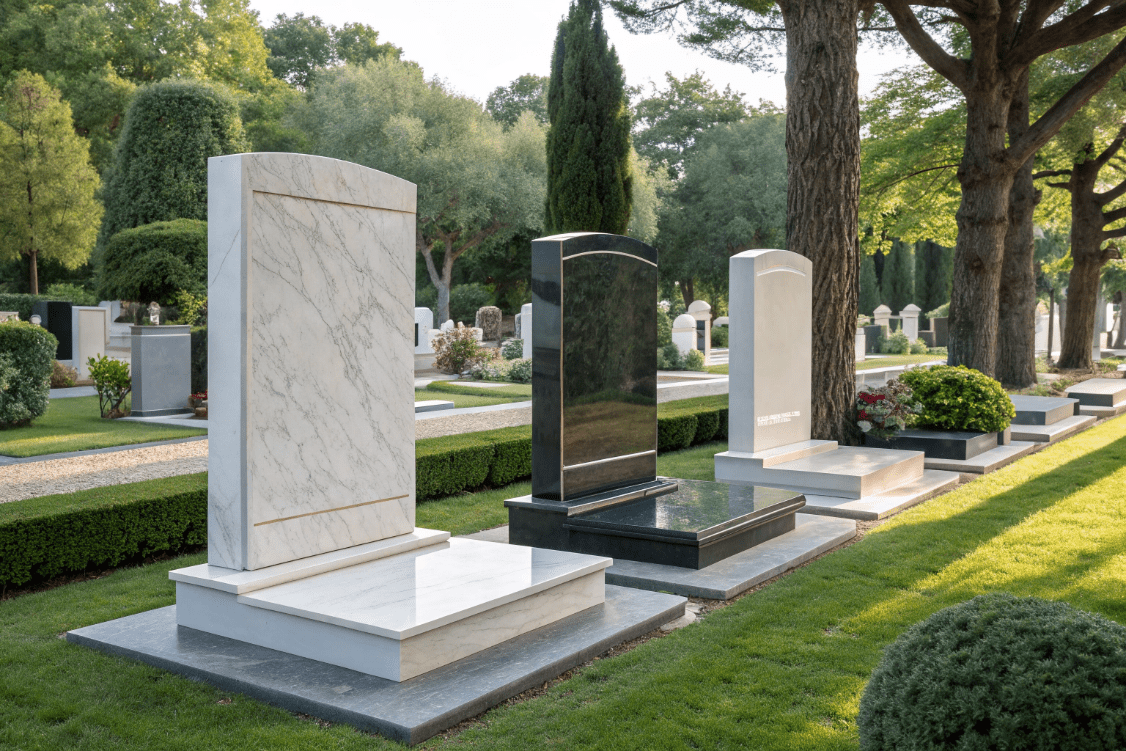 معرفی انواع رنگ‌ها و طرح‌های سنگ قبر گرانیت