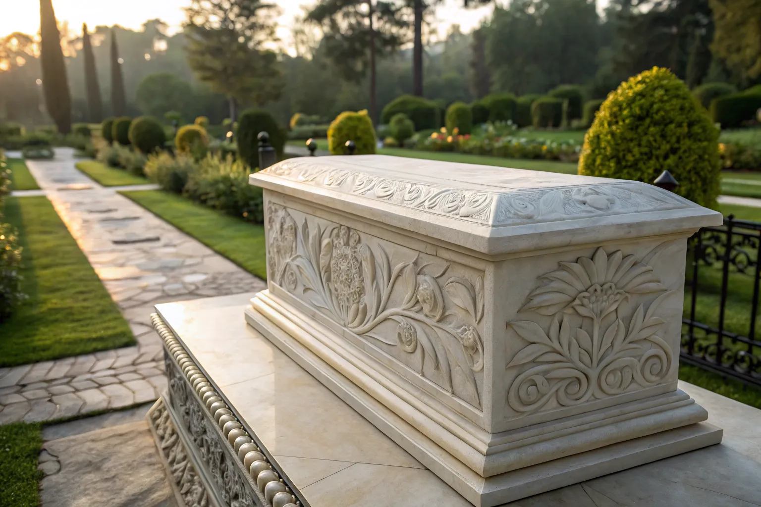 راهکارهای جلوگیری از سیاه شدن سنگ مرمر سفید در فضای قبرستان