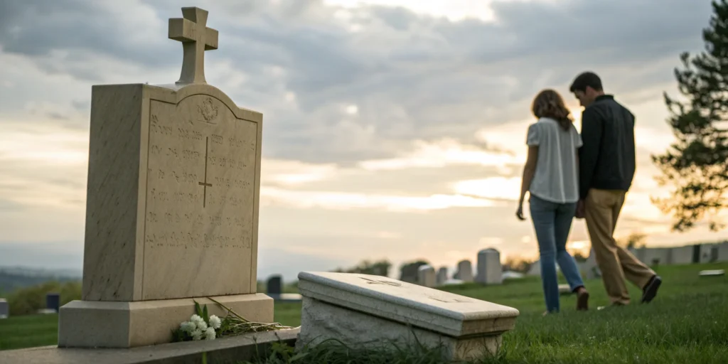 زیباترین سنگ قبر برای مادر