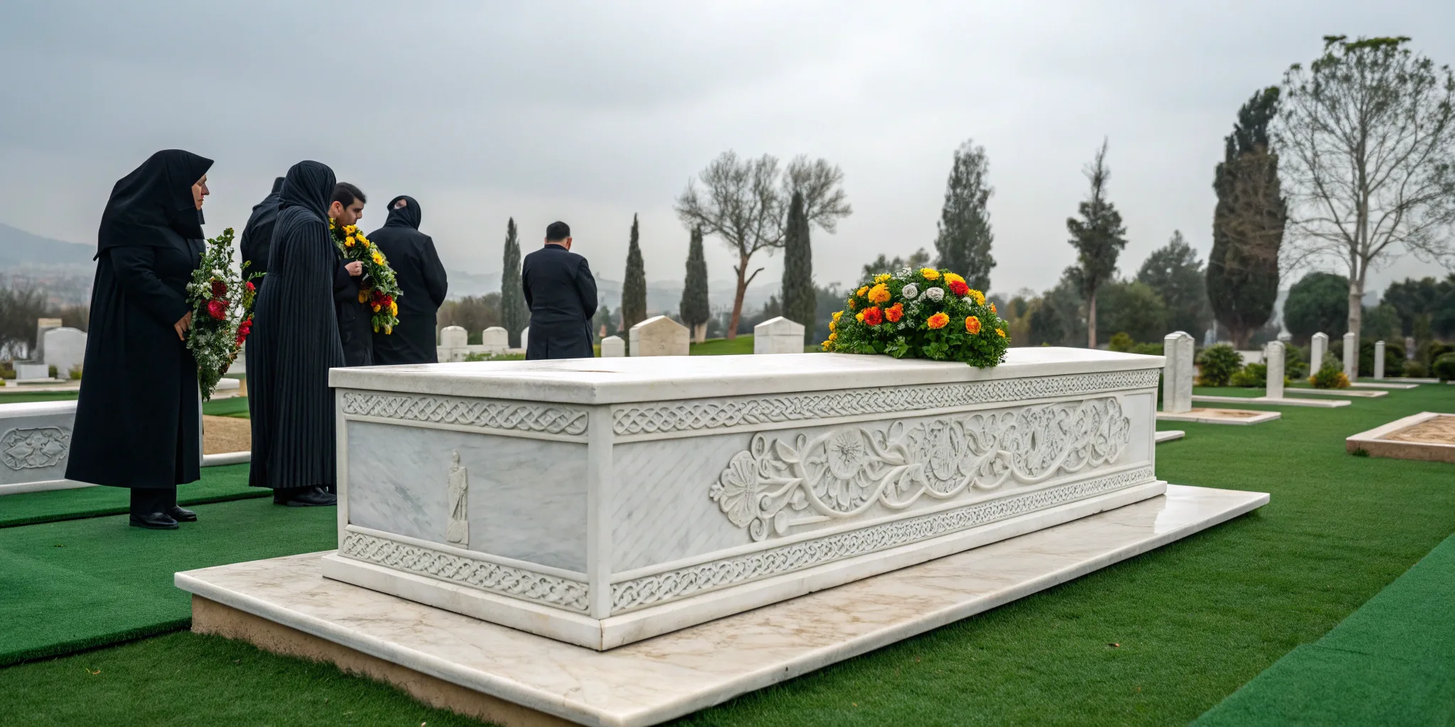 ویژگی‌های سنگ مزار مرمر