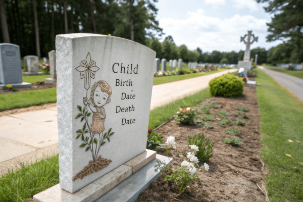 اهمیت ظرافت و معنویت در طراحی سنگ قبر کودک